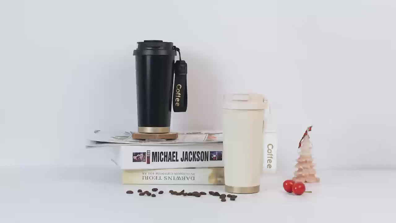 Coffee Thermos Mug | Hot & Cold Thermos Mug | Large Capacity Stainless Steel Mug